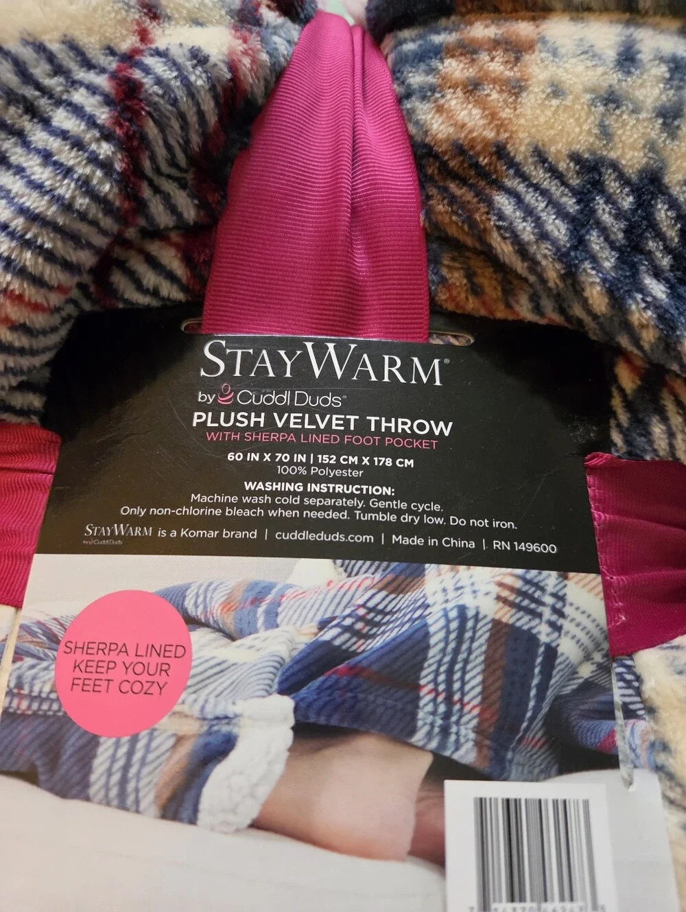 Cuddl Duds Cozy Plush Sherpa Blanket 60 x 70 Stay Warm Super Soft Luxury Throw